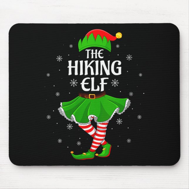 Mousepad Womens Hiking Elf Christmas Family Girls Women Elf (Frente)