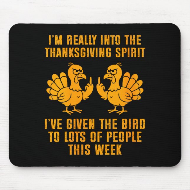 Mousepad Womens I'm Really Into The Thanksgiving Srit I've  (Frente)