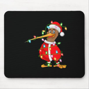 Mousepad Womens Kiwi Bird Xmas Lighting Papais noeis Costum