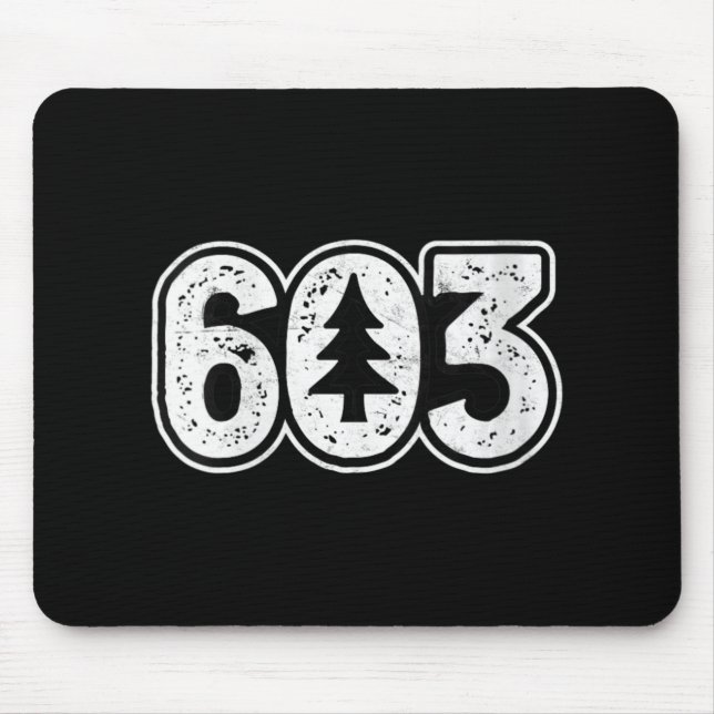 Mousepad Womens Live Or Die 603 Tree Nh Area Code New Hamps (Frente)
