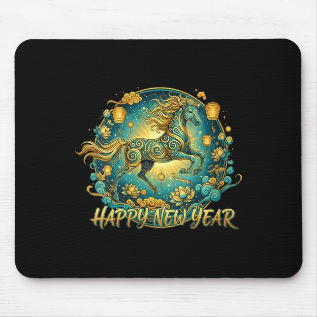 Mousepad Womens Lunar New Year Happy Chinese New Year Of Th (Frente)