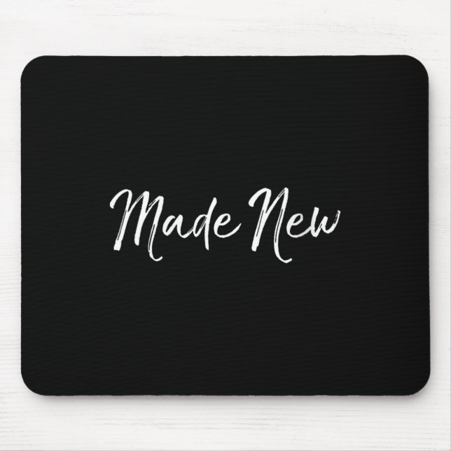 Mousepad Womens Made New Salvation Quote Faith Christian Ba (Frente)