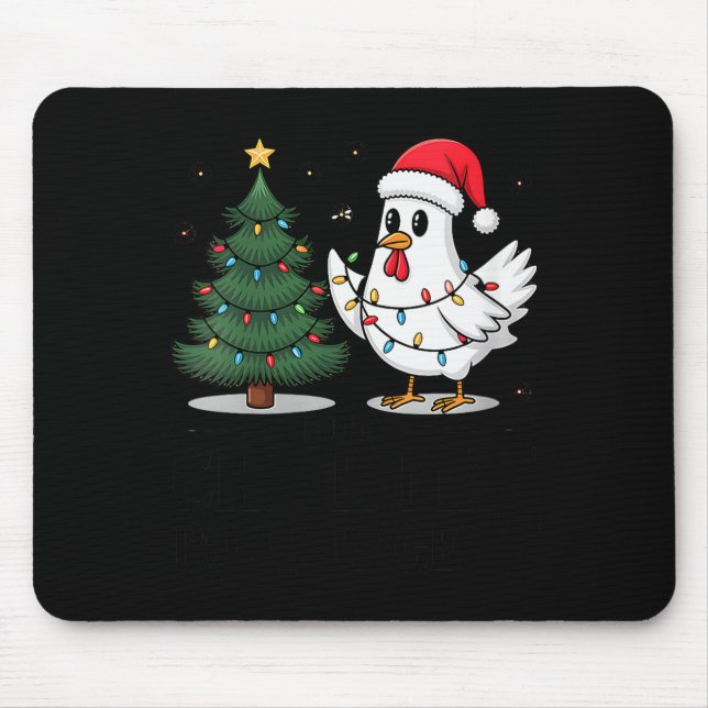Mousepad Womens Merry Chick-mas Ultrygeist Funny Chicken Gh (Frente)