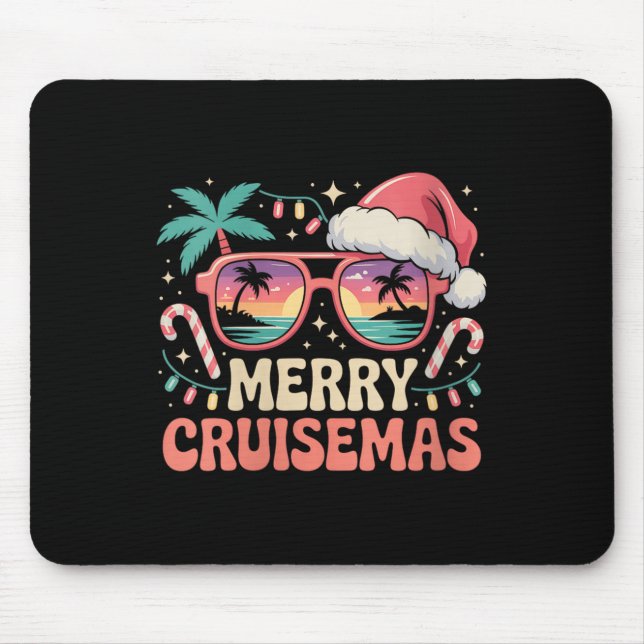 Mousepad Womens Merry Cruisemas 2025 2026 Christmas Santa R (Frente)