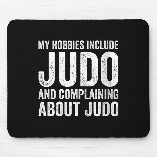 Mousepad Womens My Hobbies Include Judo Funny Judoka V-neck (Frente)