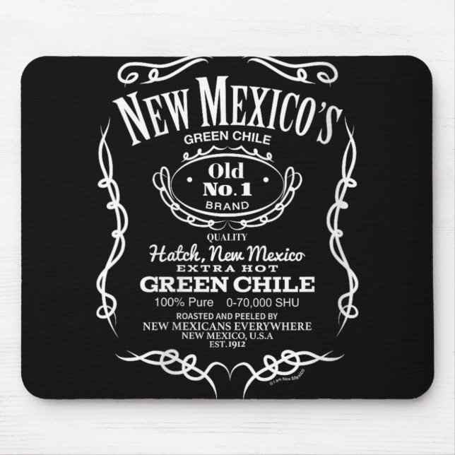 Mousepad Womens New Mexico's Old No. 1 Hatch Green Chile No (Frente)