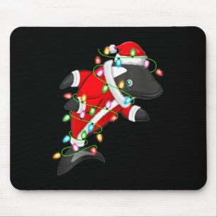 Mousepad Womens Orca Xmas Lighting Papais noeis Costume Orc