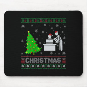 Mousepad Womens Personal Assistant Luz De Árvore Xmas Feia