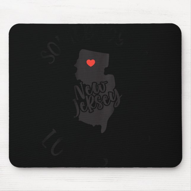 Mousepad Womens Somebody In New Jersey Loves Me V-neck  (Frente)
