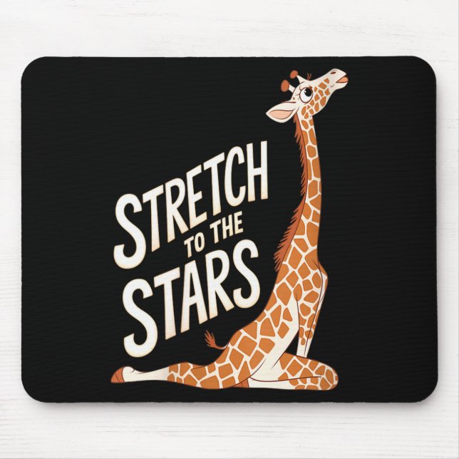 Mousepad Womens Stretch Toward The Galaxy Sitive Yoga Giraf (Frente)