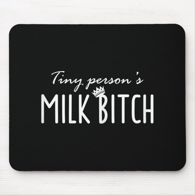 Mousepad Womens Tiny Person's Milk New Mom Ery Funny Breast (Frente)