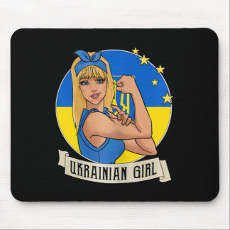 Mousepad Womens Ukrainian Girl Ukraine Flag Merchandise Ukr