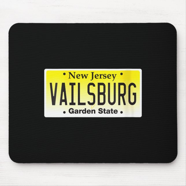 Mousepad Womens Vailsburg Newark Nj City New Jersey License (Frente)
