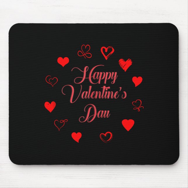 Mousepad Womens Valentine's Day Love Heart Printed Casual G (Frente)