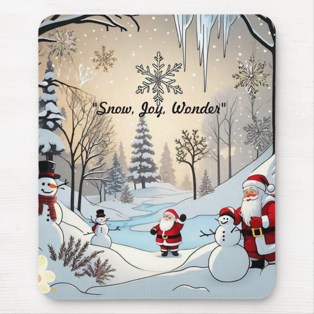 Mousepad "Wonderland, Rio Congelado" (Frente)