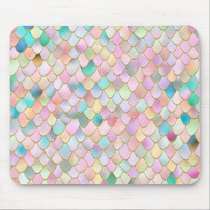 Mousepad Wonky Trendy Rainbow Girl Metal Scalds