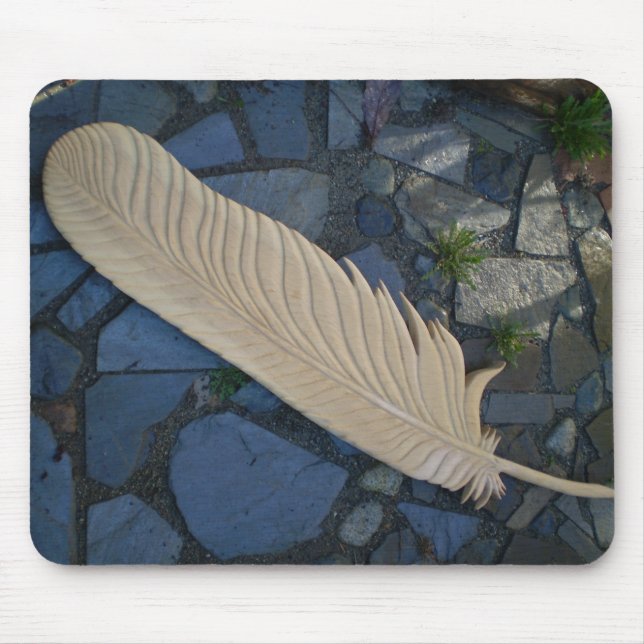 Mousepad Wood Feather (Frente)