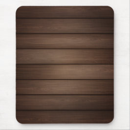 Mousepad Wood Grain Striped Brown Abstract Fashion Art