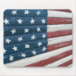 Mousepad Wooden American Flag