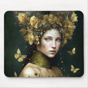 Mousepad Woodland Green Fairy Fantasy Art
