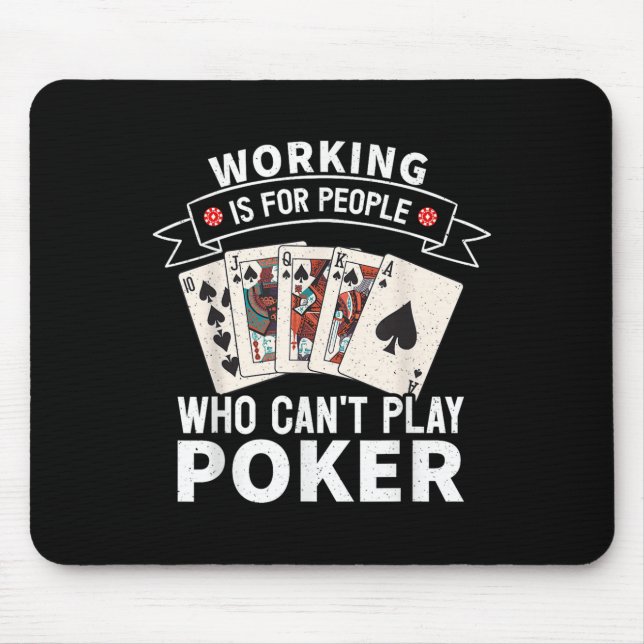 Mousepad Working Is For People Who Can't Play Ker Design Fo (Frente)