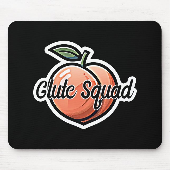 Mousepad Workout de Malhação de Pêssego no Esquadrão de Glu (Frente)