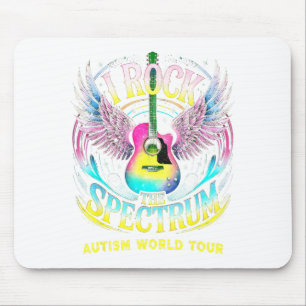 Mousepad World Tour Autismo Eu Balanço O Espectro Mãe Inclu