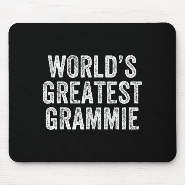 Mousepad World's Greatest Grammie Funny Grandma Joke Mother (Frente)