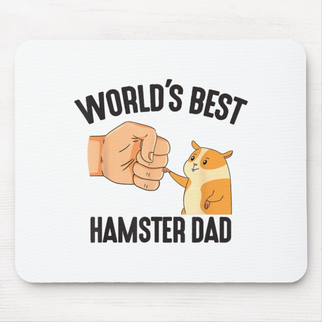 Mousepad World's Hamster Dad Costume For Animal Lovers Hams (Frente)