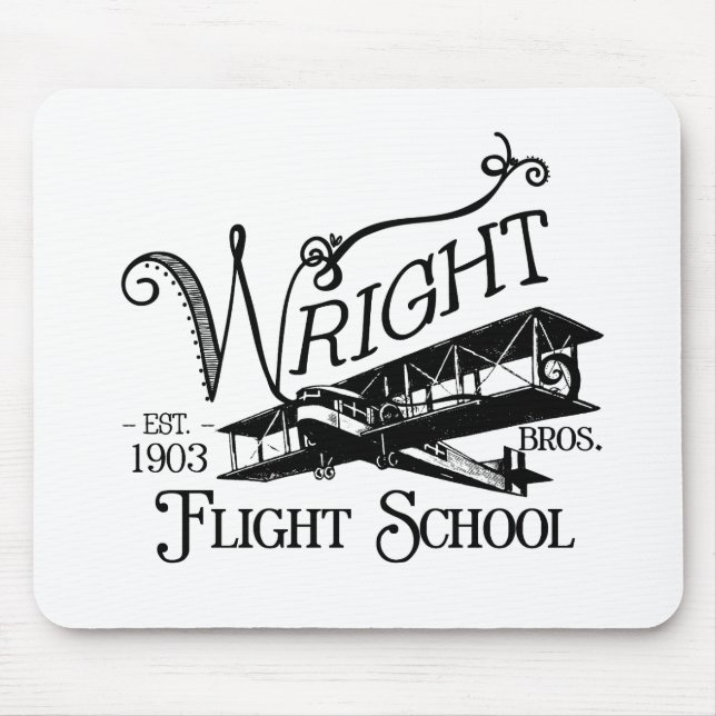 Mousepad Wright Bros. Escola do vôo (Frente)