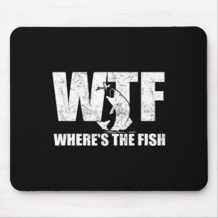 Mousepad Wtf Where#39;s The Fish Men#39;s Engraçado Fish Gi