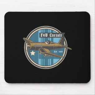 Mousepad Ww2 Warplane F4u Corsair A Transportadora De Aeron