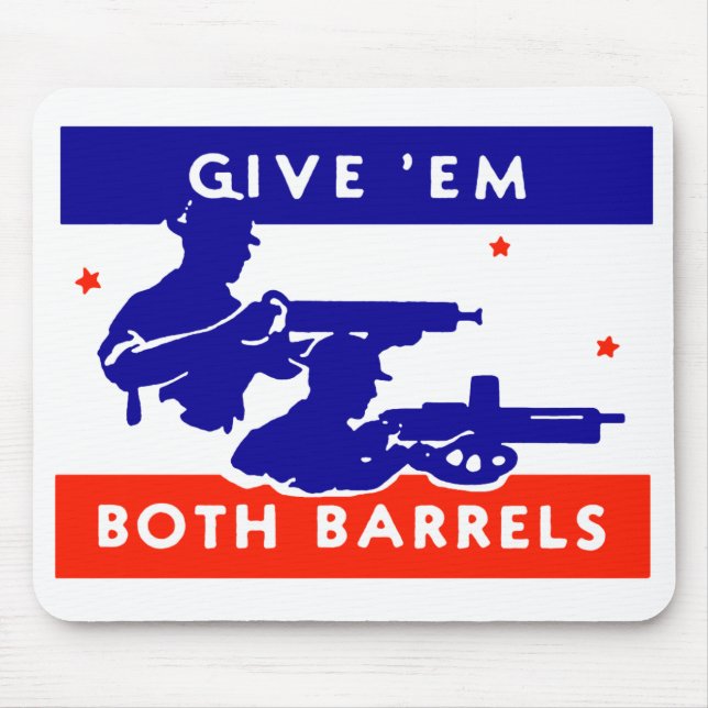 Mousepad WWII dá-lhes os dois barris (Frente)