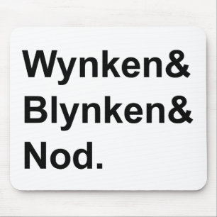 Mousepad Wynken Blynken & Nod   História de Dormir do Sapat