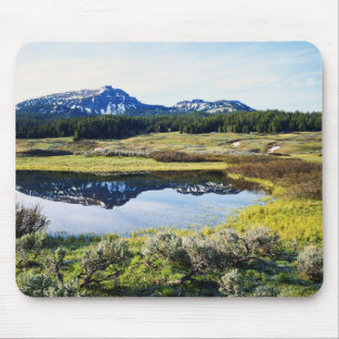 Mousepad Wyoming, Montanhas Rochosas, Um pico de montanha