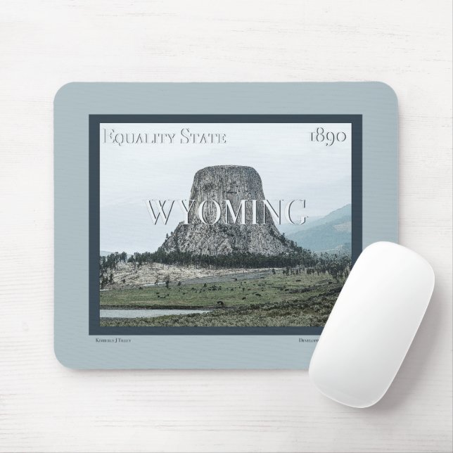 Mousepad Wyoming Poster (Com mouse)
