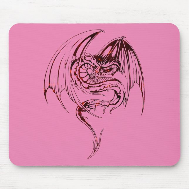 Mousepad Wyvern Dragon é um fantástico rato de criaturas mí (Frente)