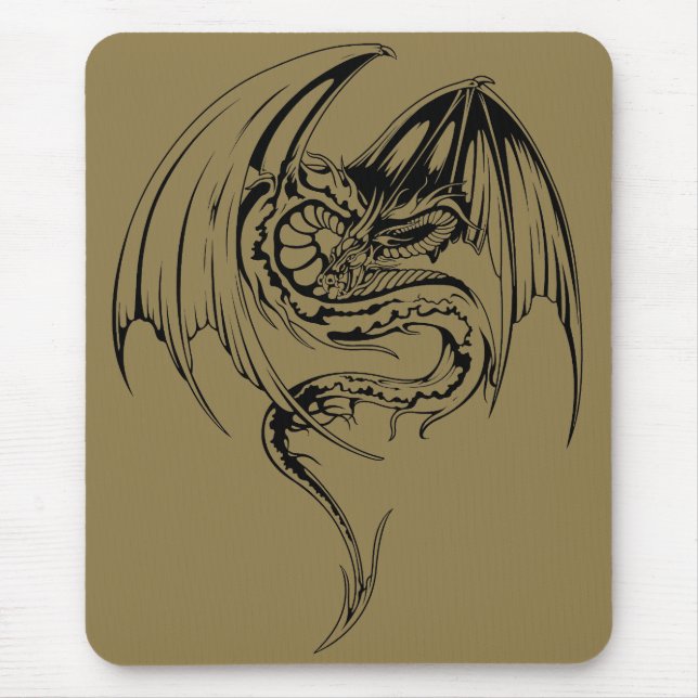 Mousepad Wyvern Dragon São Criaturas Míticas Fantásticas (Frente)