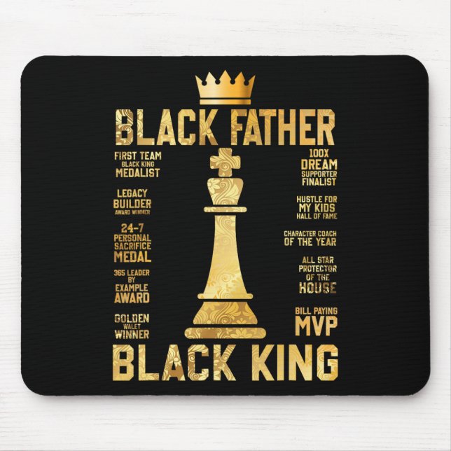 Mousepad Xadrez Africano Mais Poderoso do Rei Negro (Frente)