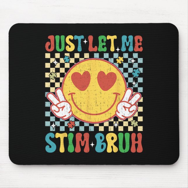 Mousepad Xadrez Apenas Me Deixe Estimular Bruh Mês de Consc (Frente)