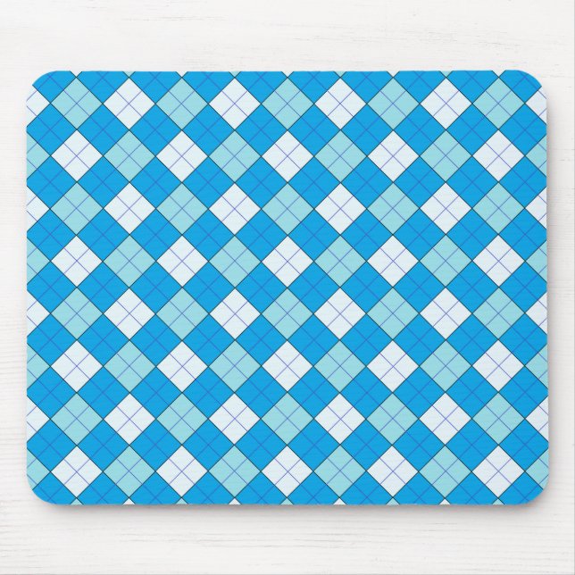 Mousepad Xadrez azul (Frente)