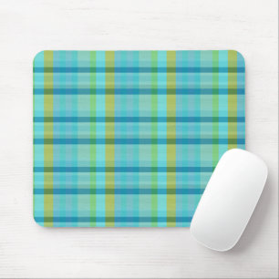 Mousepad Xadrez azul por Shirley Taylor