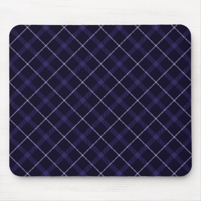 Mousepad Xadrez Azul / Tartan (Frente)