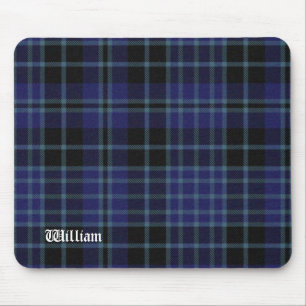 Mousepad Xadrez Clark Tartan Preta e Azul