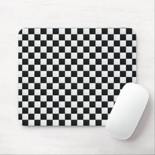Mousepad Xadrez com Impressão de Pele de Crocodilo Preto e