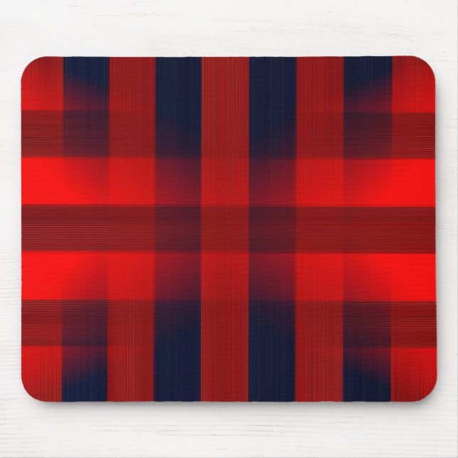 Mousepad Xadrez de Buffalo Red Bokeh (Frente)