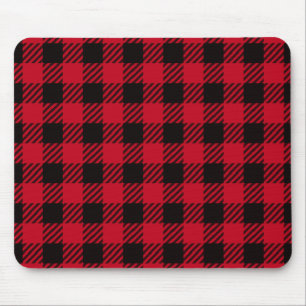 Mousepad Xadrez de Buffalo Vermelho