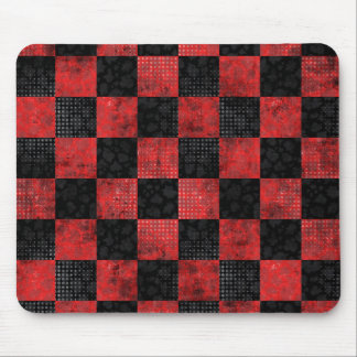 Mousepad xadrez de incêndio vermelho
