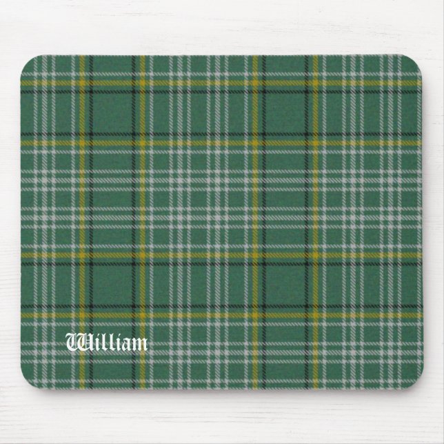 Mousepad Xadrez de Tartan verde de Currie (Frente)