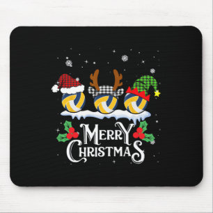 Mousepad Xadrez de Voleibol Buffalo Pajama Xmas